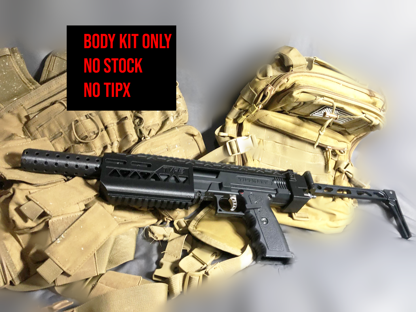Custom Tippmann TIPX paintball body kit