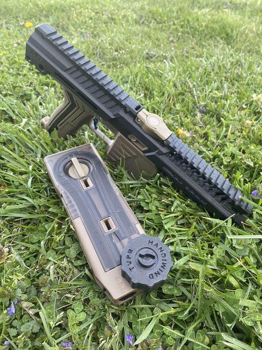 Handiwind (Cf20 / T15 ratcheting paintball magwinder)