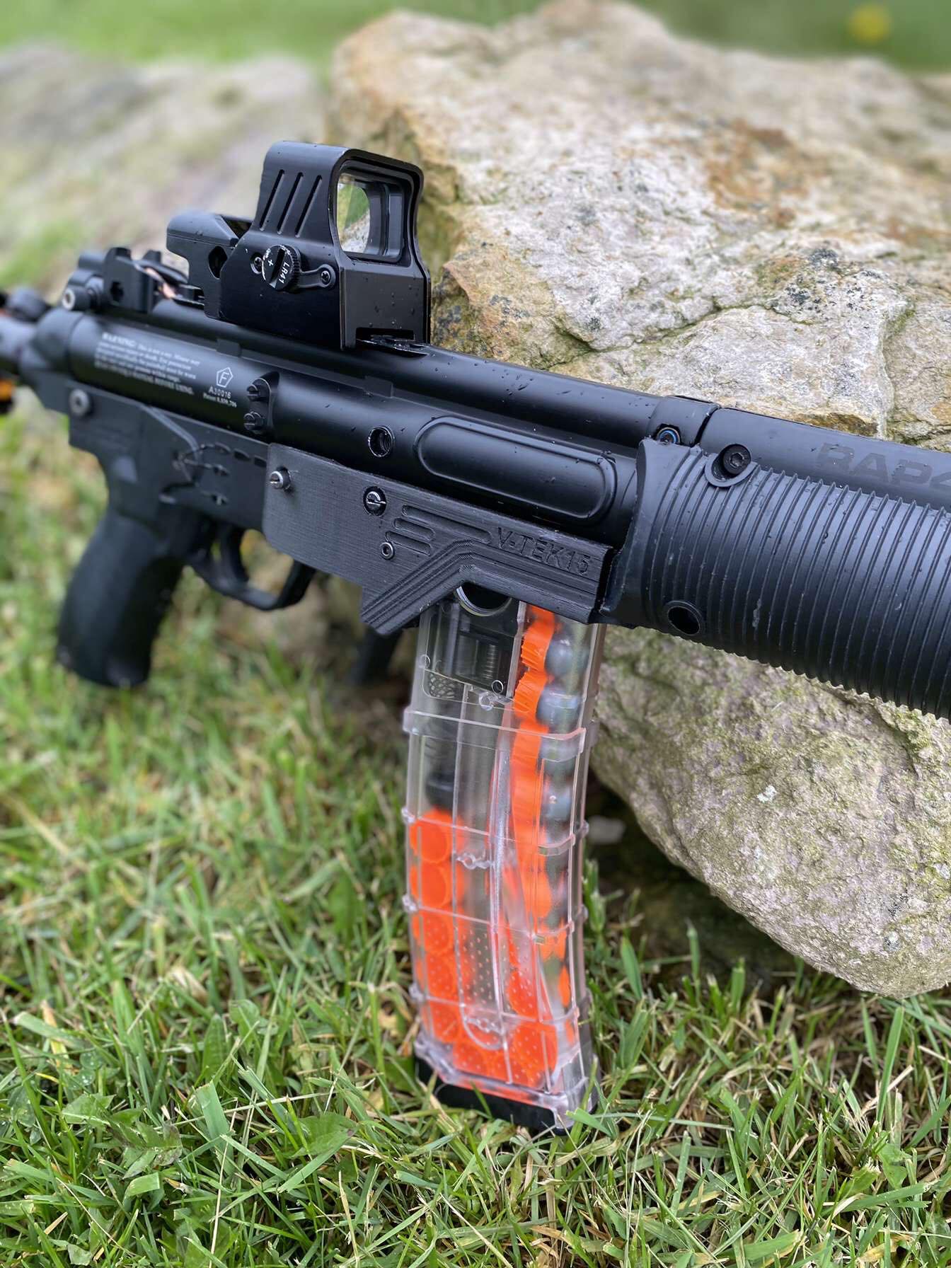 Vtek-15 (Vortex to T15 paintball Magwell)